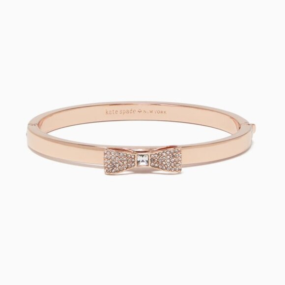 Kate Spade Ready Set Bow Pave Bow Bangle - Picture 1 of 8